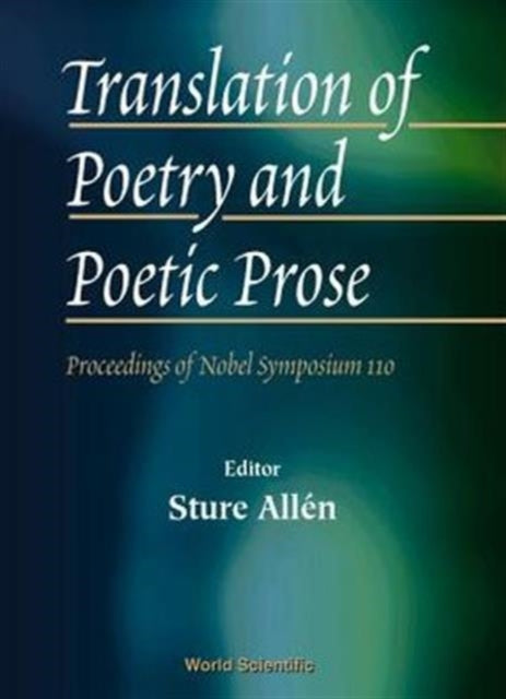 Translation Of Poetry And Poetic Prose -