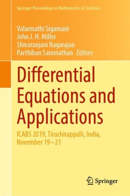 Differential Equations and Applications: ICABS 2019, Tiruchirappalli, India, November 19–21