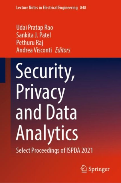 Security, Privacy and Data Analytics: Select Proceedings of ISPDA 2021