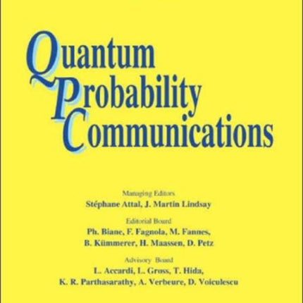 Quantum Probability Communications: Qp-pq - Volume Xi