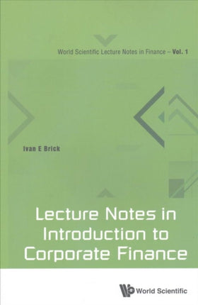 Lecture Notes In Introduction To Corporate