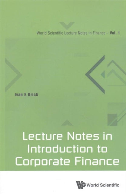 Lecture Notes In Introduction To Corporate