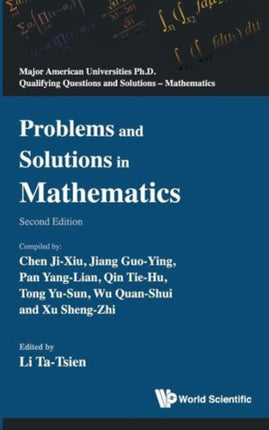 Problems And Solutions In Mathematics (2nd