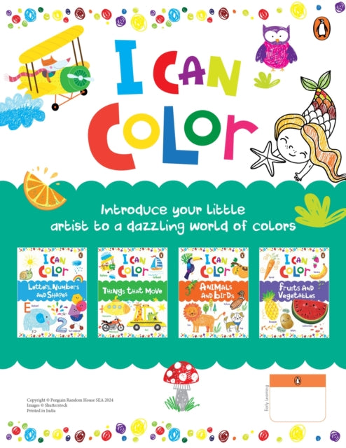 I Can Color Pack Pack of 4 Books