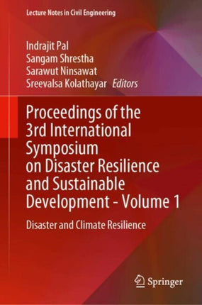 Proceedings of the 3rd International Symposium on Disaster Resilience and Sustainable Development  Volume 1