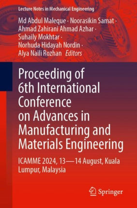 Proceeding of 6th International Conference on