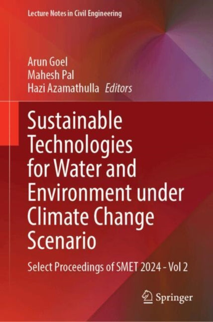 Sustainable Technologies for Water and Environment under Climate Change Scenario