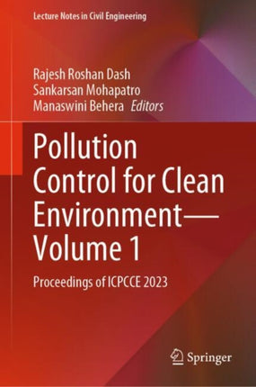 Pollution Control for Clean EnvironmentVolume 1