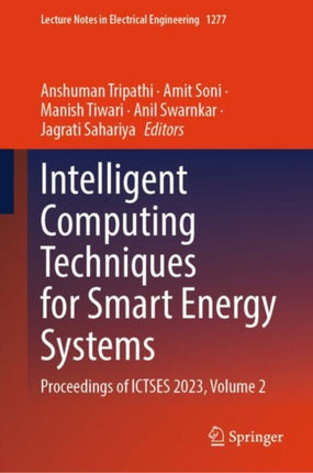 Intelligent Computing Techniques for Smart Energy