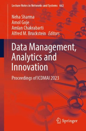 Data Management, Analytics and Innovation: Proceedings of ICDMAI 2023