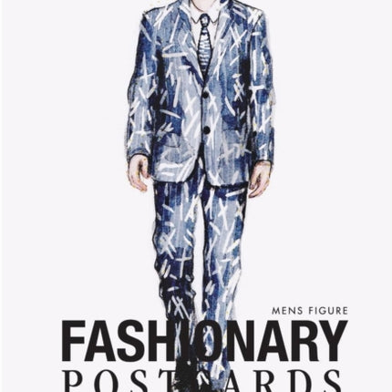 Fashionary Watercolor Postcards (Mens Figure Templates)