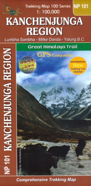 Kangchenjunga Region: 1:100000 GHT trekking map