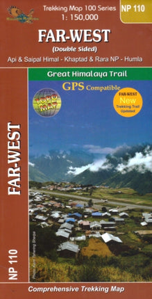 Far-West: 1:150.000 GHT (Great Himalayan Trail) trekking map