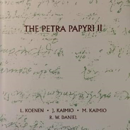 The Petra Papyri II