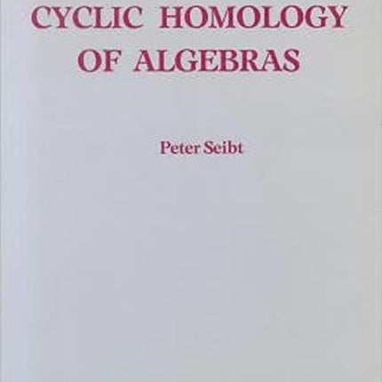 Cyclic Homology Of Algebras