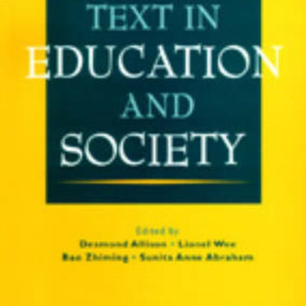 Text In Education And Society