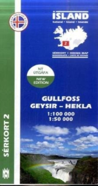 Gullfoss - Geysir - Hekla - Iceland Trekking & Driving Map 2 - 1:100 000 & 1:50 000: 2018