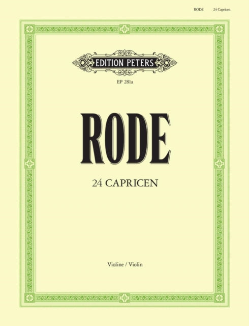 24 Caprices in the Form of Etudes for Violin