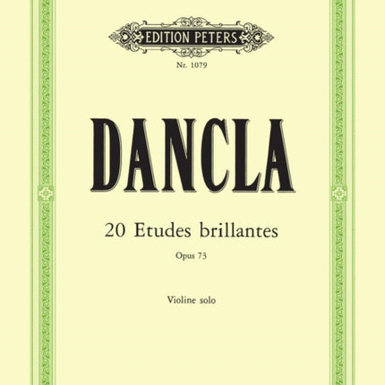 20 Etudes brillantes Violin Op. 73