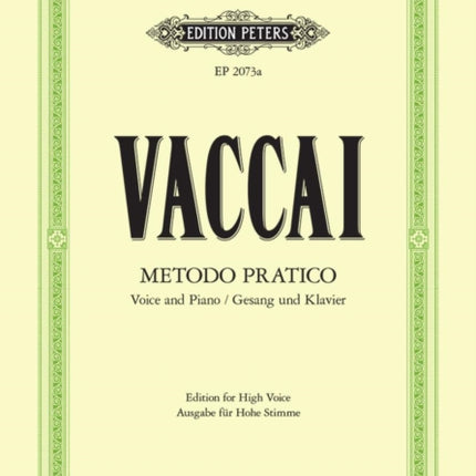 Practical Method High Voice and Piano