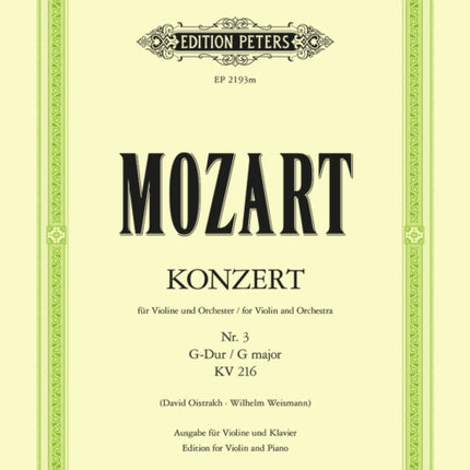 Concerto No. 3 in G K216