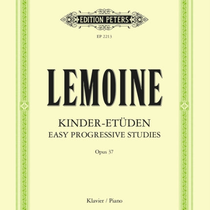 KINDERETUDEN OP37 PIANO fr Klavier