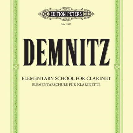 Elementary School for Clarinet