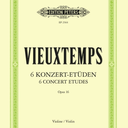 6 Concert Etudes Op. 16