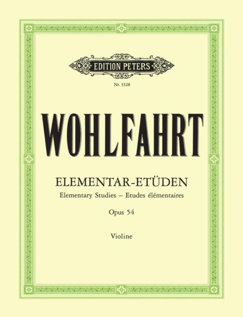 40 Elementary Studies Op. 54 for Violin