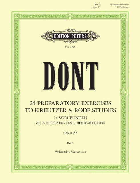 24 preparatory exercises to Kreutzer  Rode Studies Op. 37