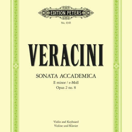 Sonata Accademica in E minor Op.2 No. 8