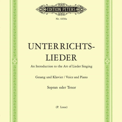 Album of 60 Lieder from Bach to Reger High Voice