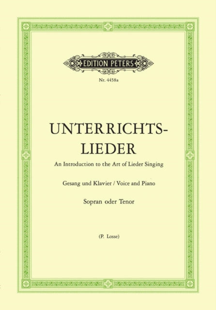 Album of 60 Lieder from Bach to Reger High Voice