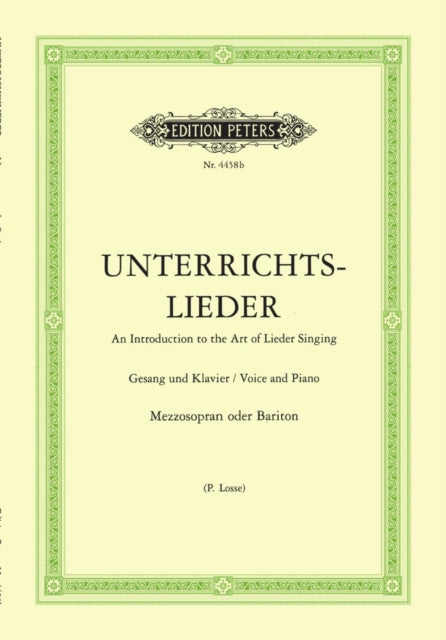 Album of 60 Lieder from Bach to Reger Medium Voice