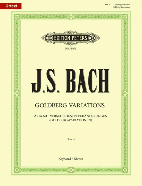 Aria with Diverse Variations BWV 998 Goldberg Variations