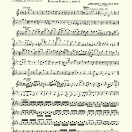 Concerto Grosso Op.6 No.8 solo vln 1
