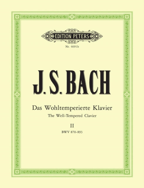 The WellTempered Clavier Vol. 2