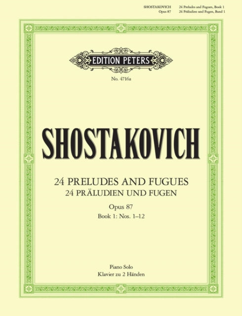 24 Preludes  Fugues Op.87 Vol.1