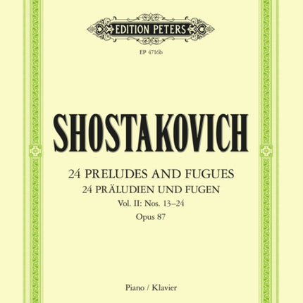 24 Preludes  Fugues Op.87 Vol.2