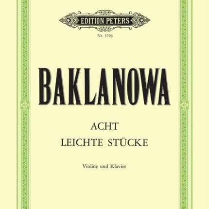 Eight Easy Pieces for Violin and Piano