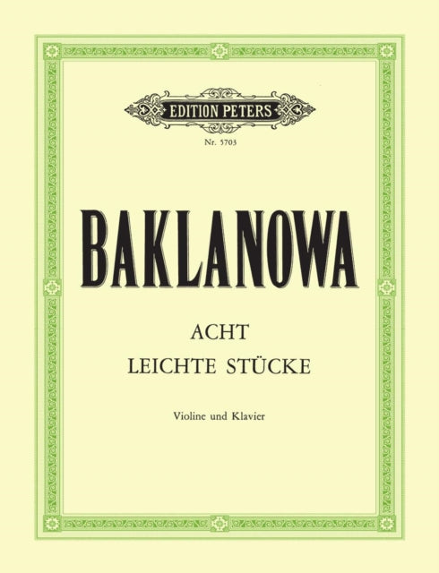 Eight Easy Pieces for Violin and Piano