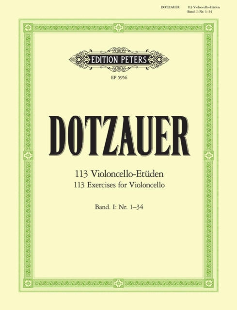 113 Exercises for Violoncello Book 1