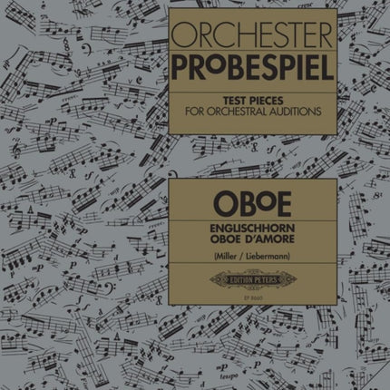 Test Pieces for Orchestral Auditions Oboe Cor Anglais Oboe damore