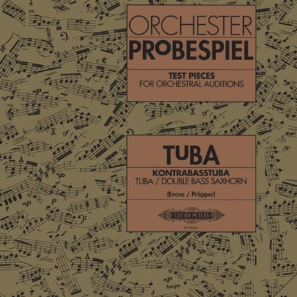 Test Pieces for Orchestral Auditions Tuba Double Bass Saxhorn