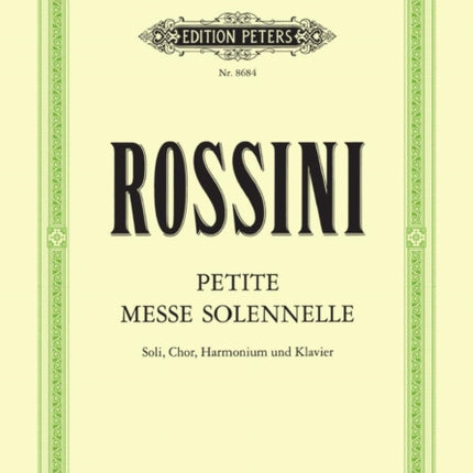 Petite Messe Solennelle Vocal Score