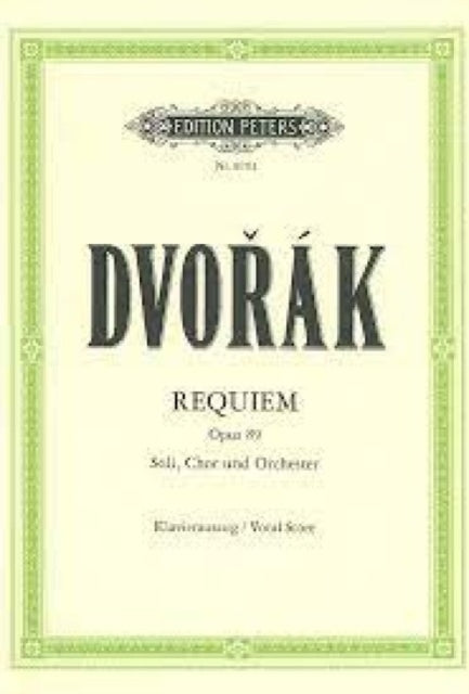 Requiem Op. 89 Vocal Score