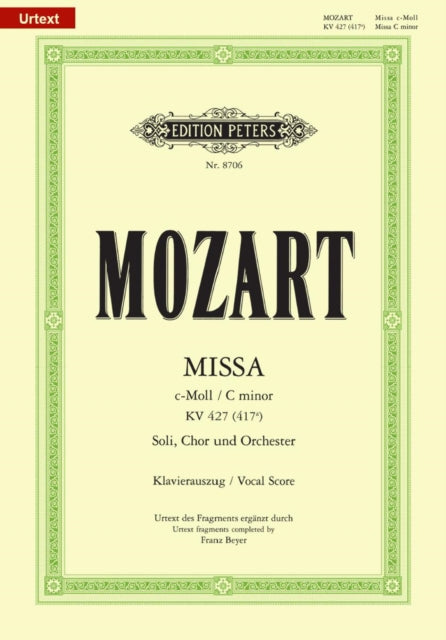 Mass in C minor K427 Vocal Score