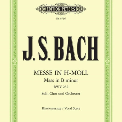 Mass in B Minor Vocal Score