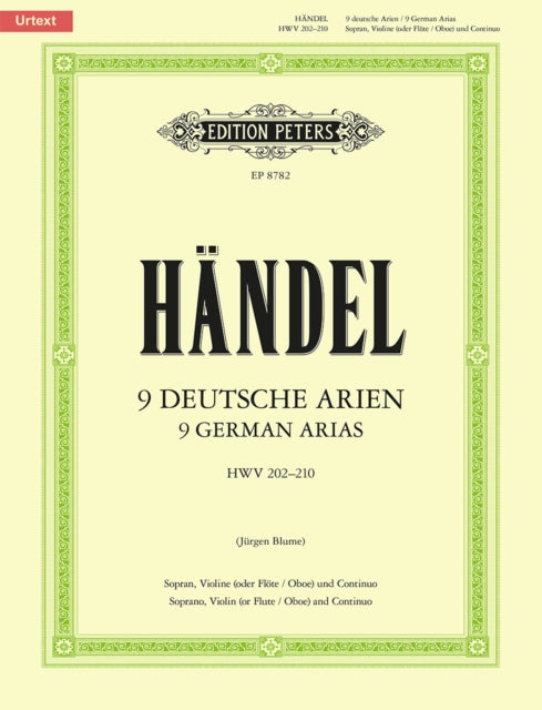 9 German Arias HWV 202210