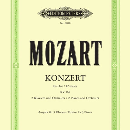 Concerto No. 10 in E flat for 2 Pianos K365